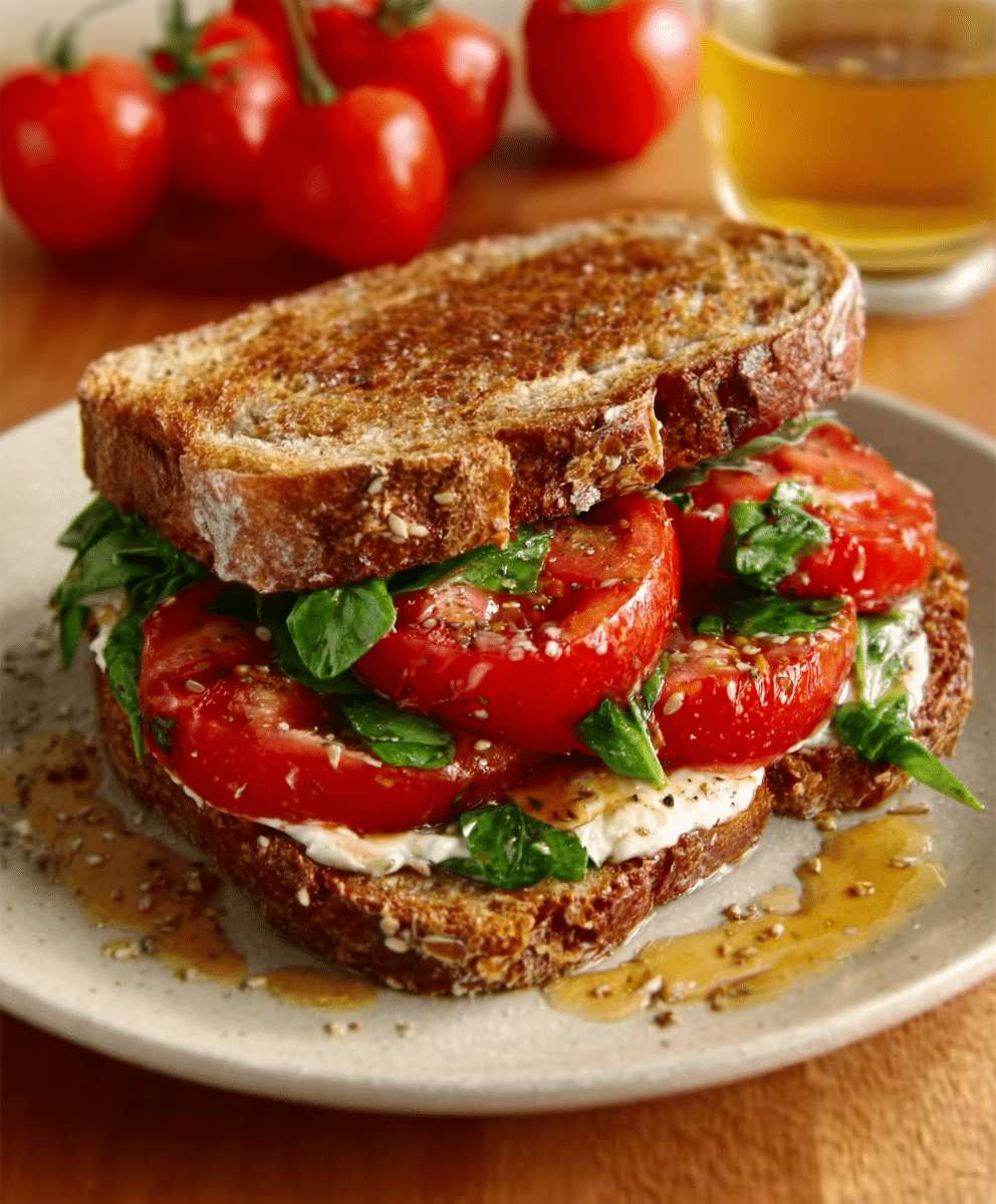 3-Minute Tomato Sandwich