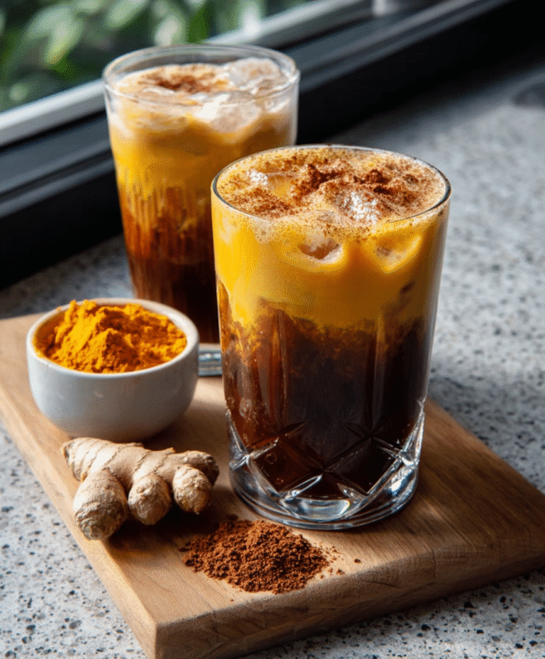 Ginger Turmeric Cold-Brew Latte