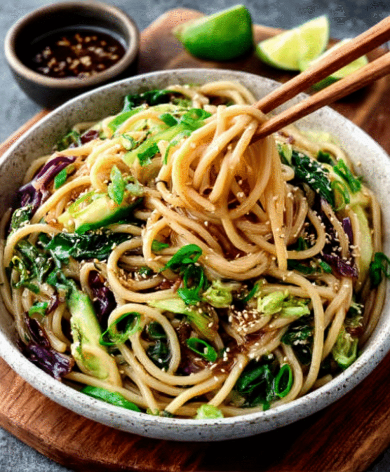 Udon Noodle Salad with Shiso & Sesame