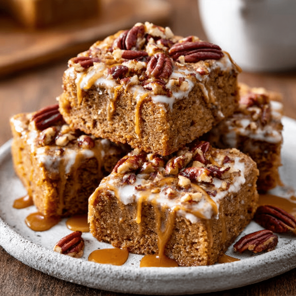 Brown Butter Maple Pecan Blondies