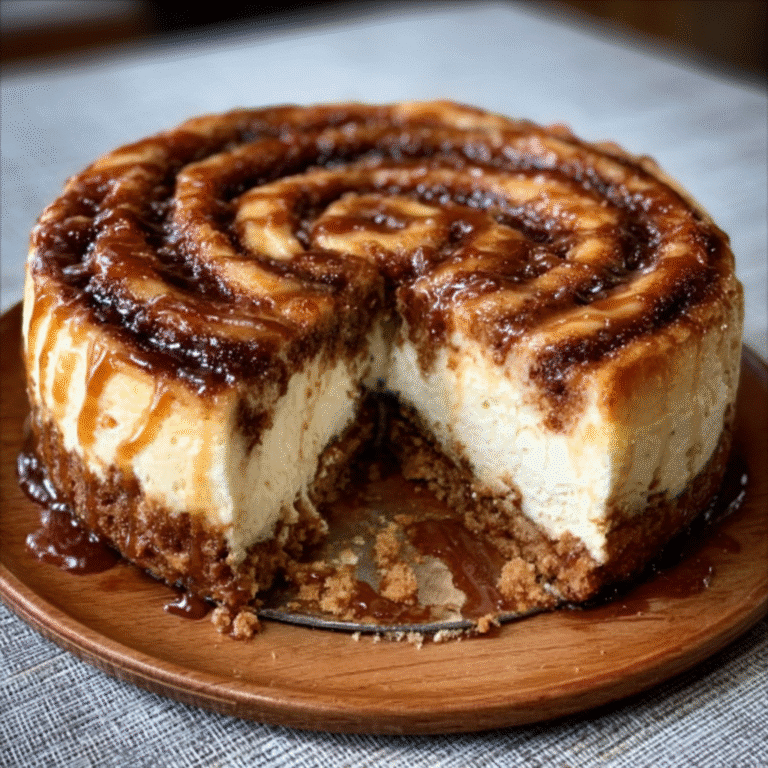 Cinnamon Roll Cheesecake