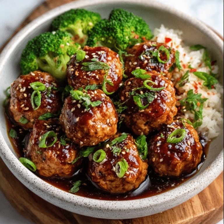 Ginger Sesame Chicken Meatballs