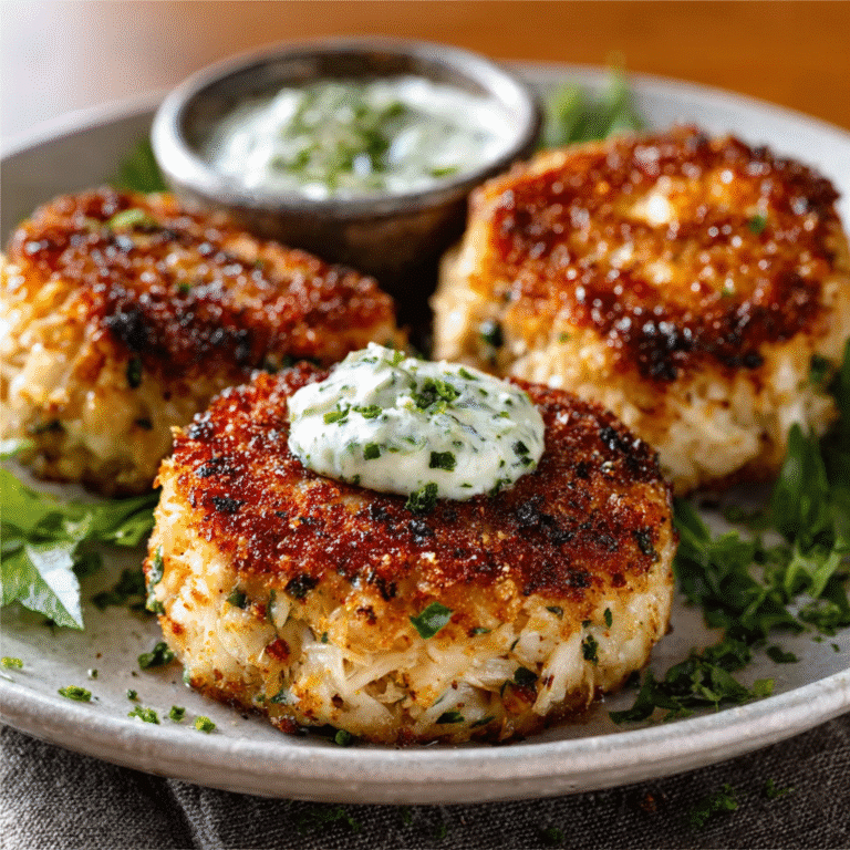 Lemon-Pepper Crab Cakes with Basil Aioli