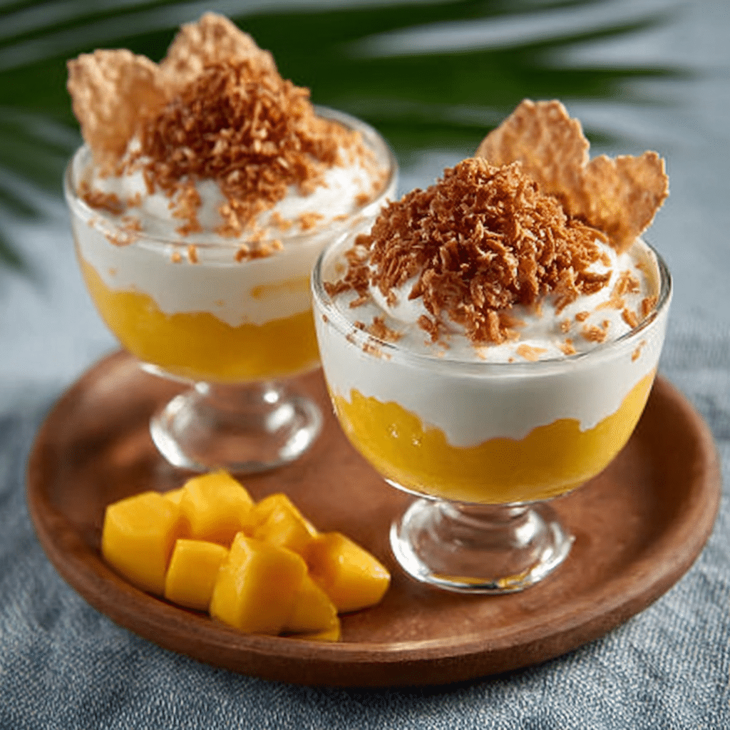 Mango Coconut Whip Cups