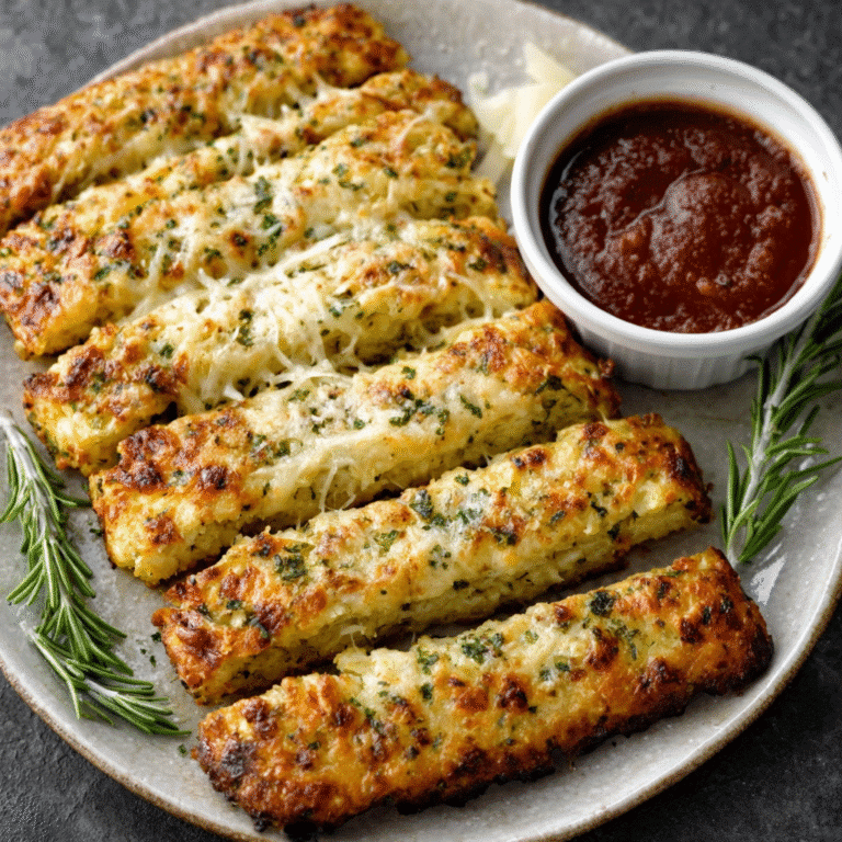 Rosemary-Parmesan Cauliflower Breadsticks