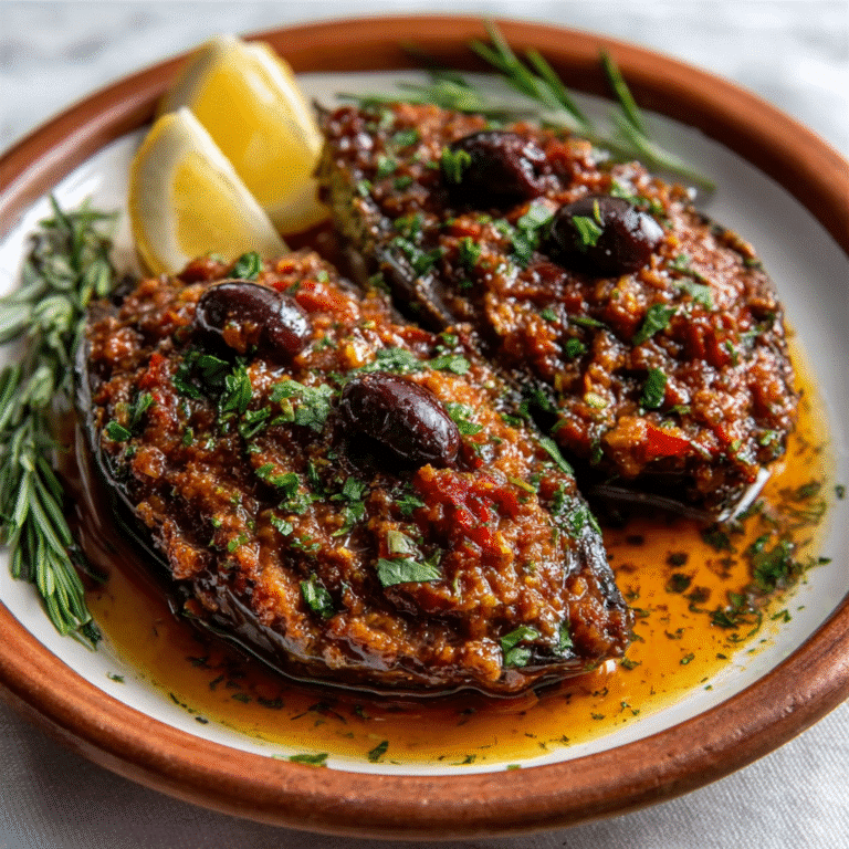 Keto-Inspired İmam Bayıldı with Olive Tapenade