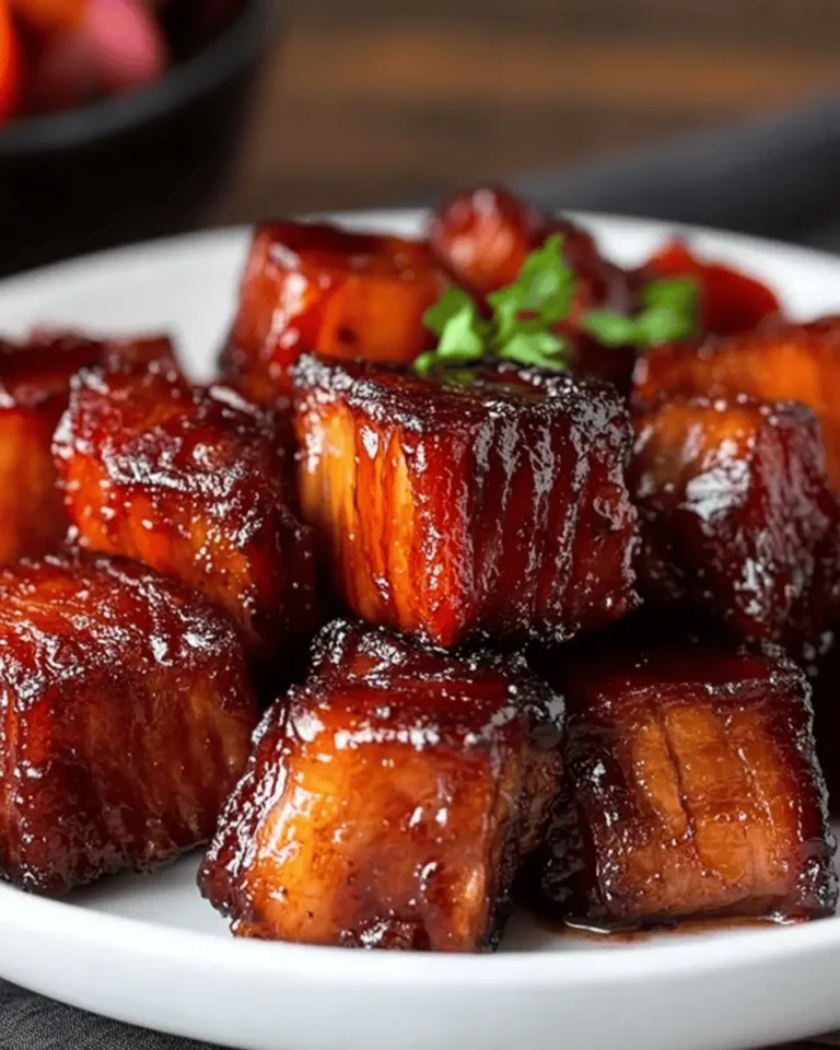 Pork Belly Burnt Ends with Smoked Glaze First Image First Image