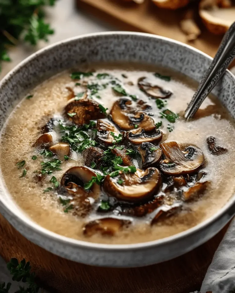 Creamy Festive Mushroom Soup First Image First Image