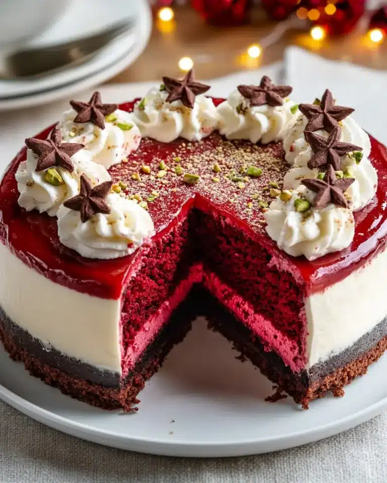 Christmas Red Velvet Cheesecake First Image First Image