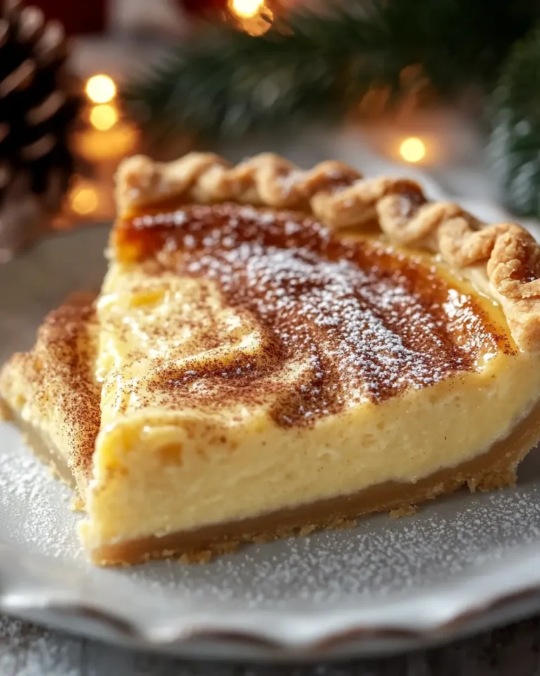 Christmas Eve Cinnamon-Vanilla Custard Pie First Image First Image