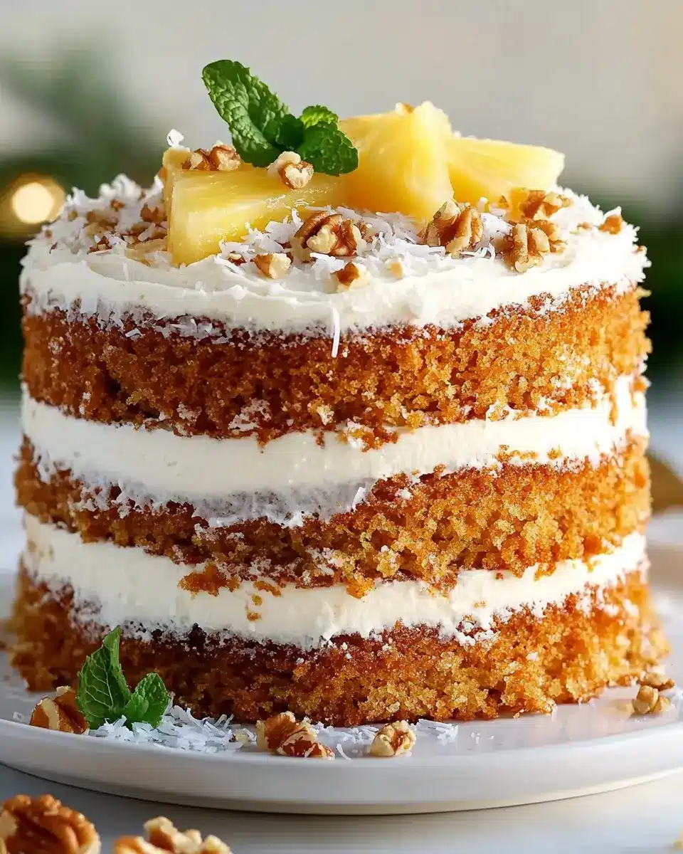 Christmas Hawaiian Carrot Pineapple Cake First Image First Image