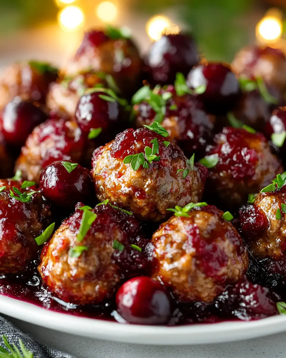 Best Christmas Cranberry Meatballs First Image First Image