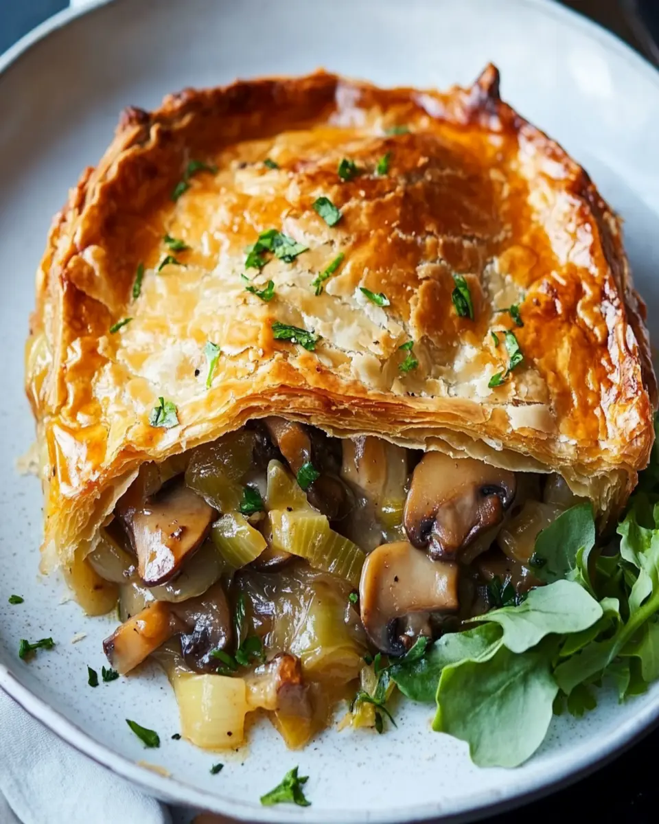 Vegetarian Mushroom and Leek Pie First Image First Image