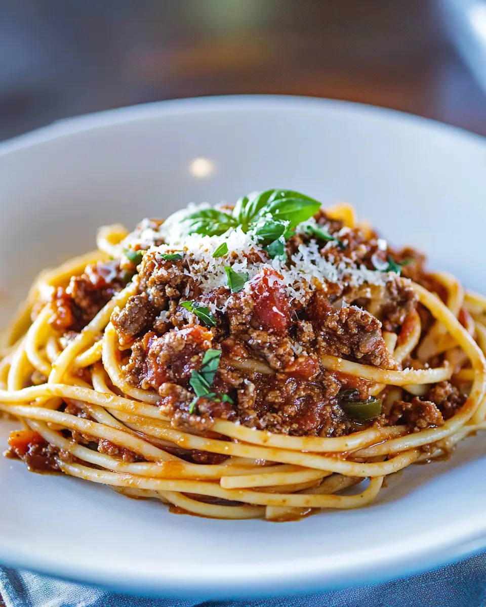 Beef Bolognese with Linguine First Image First Image