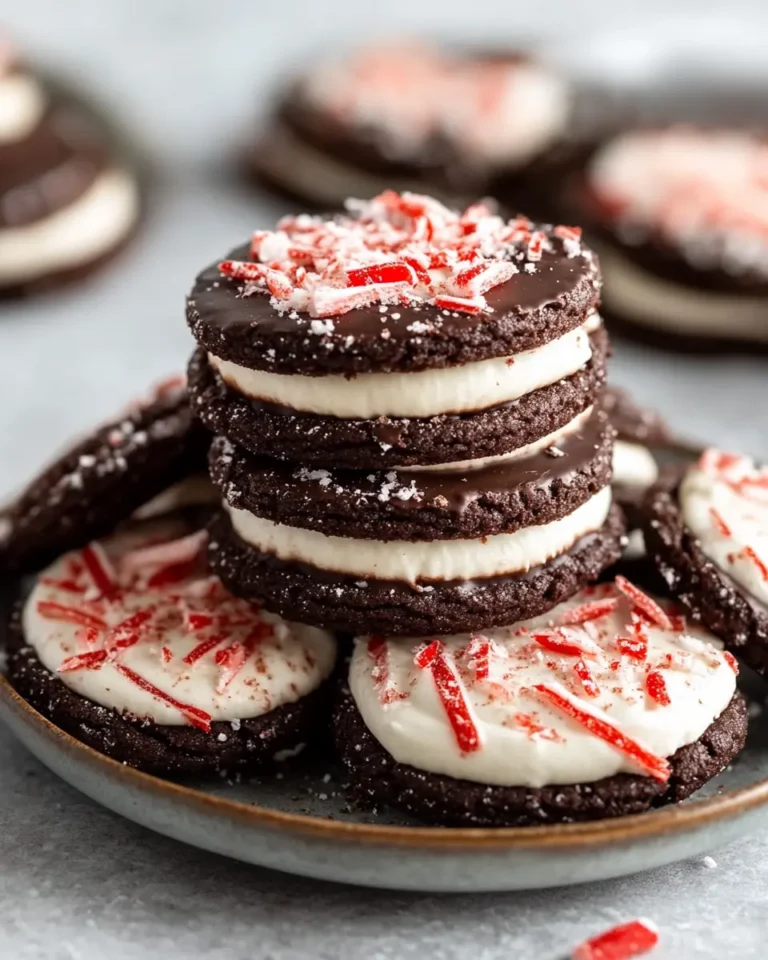 No-Bake Peppermint Cookie Cream Stacks First Image First Image