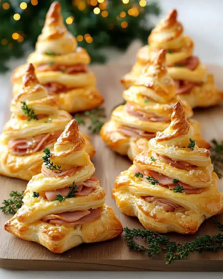 Ham & Cheese Puff Pastry Christmas Trees First Image First Image