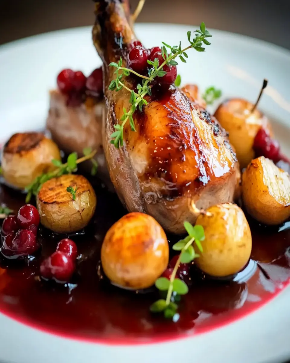 Roast Partridge With Red Currant Sauce First Image First Image