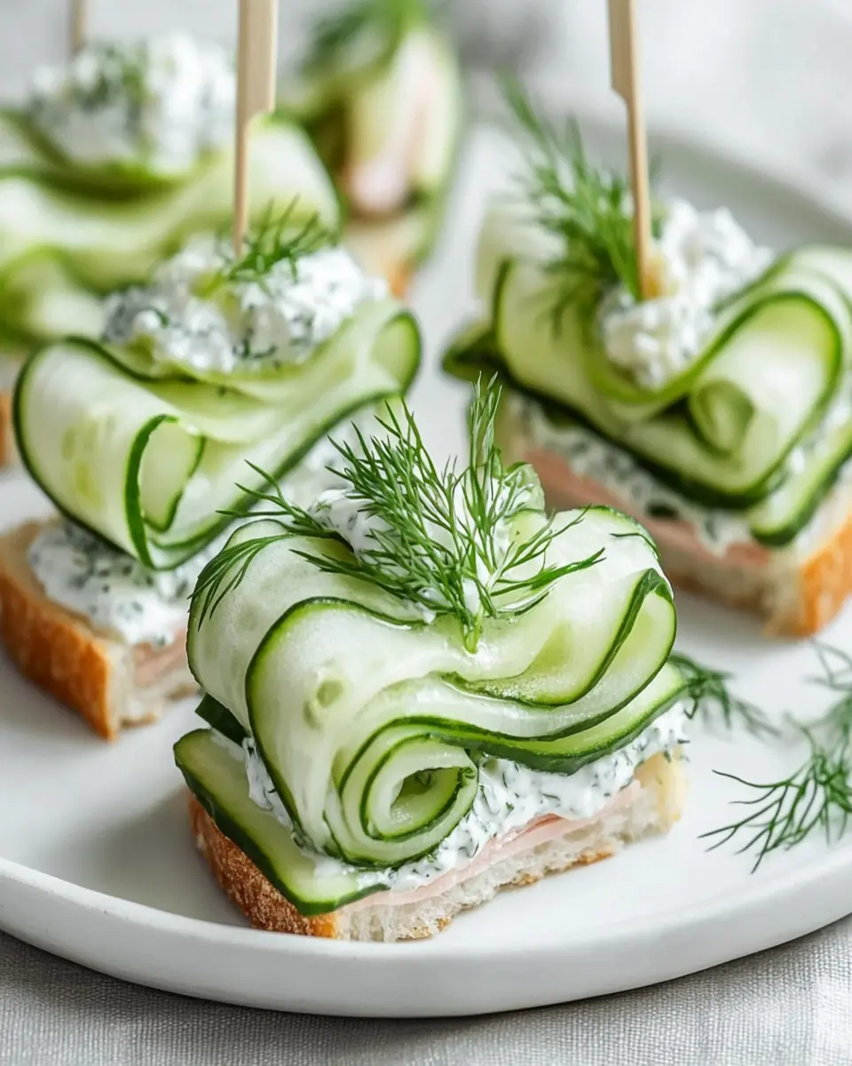 Keto Cucumber Sandwiches First Image First Image