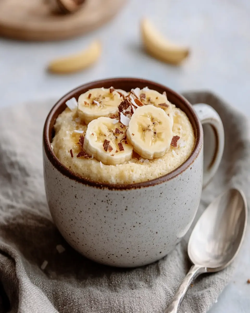 Wheat-Free Keto Banana Coconut Mug Cake First Image First Image