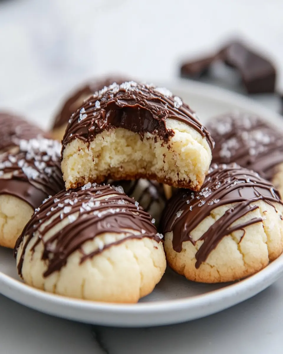 Soft Cream Cheese Cookies With Nutella Glaze First Image First Image