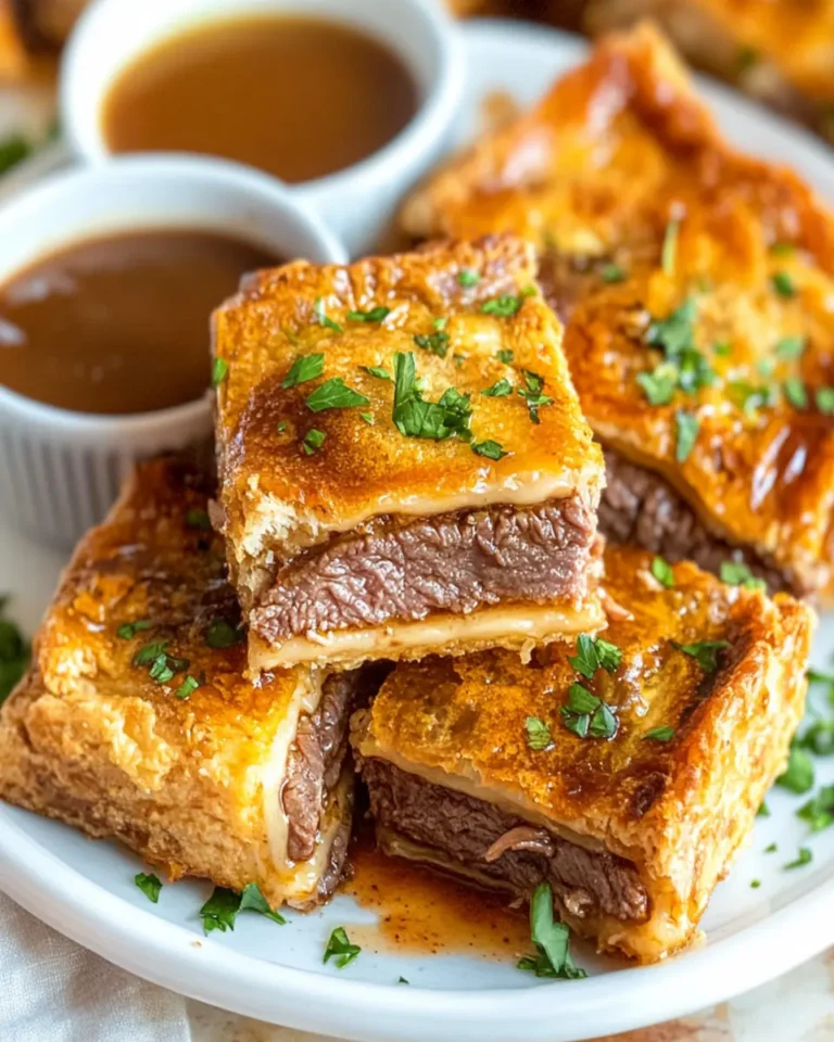 Delicious French Dip Squares Recipe First Image First Image
