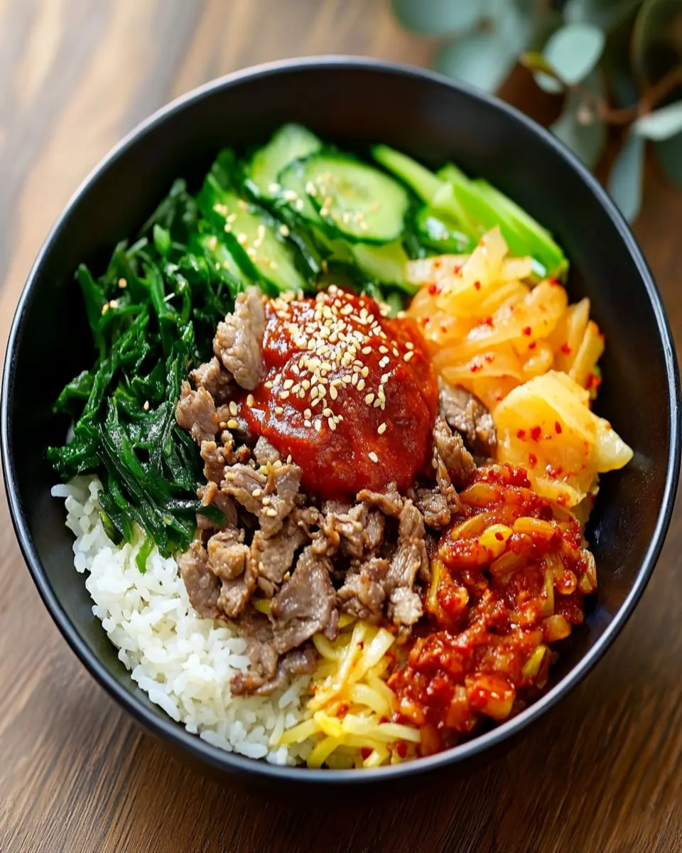 Korean Mixed Rice Bowl with Chili Paste First Image First Image