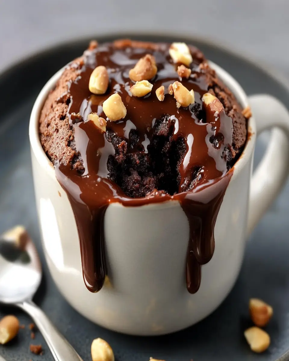 Keto Peppercorn Sauce Peanut Butter Chocolate Lava Mug Cake First Image First Image