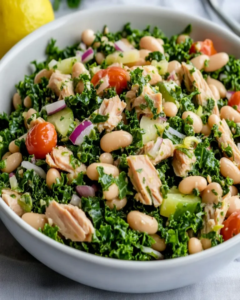 White Bean, Tuna and Kale Salad First Image First Image
