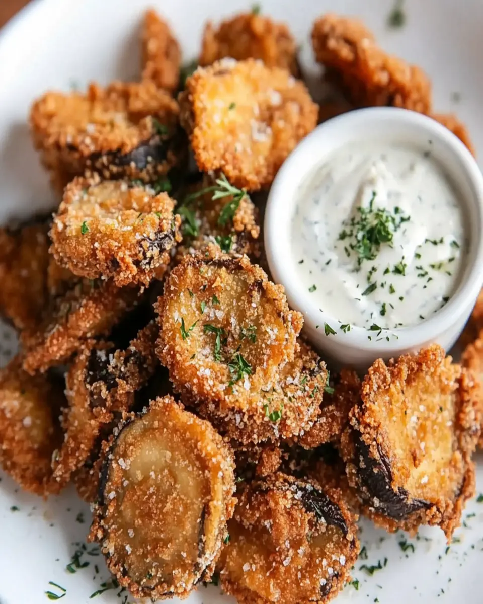 Keto Fried Sliced Mushrooms with Ranch First Image First Image