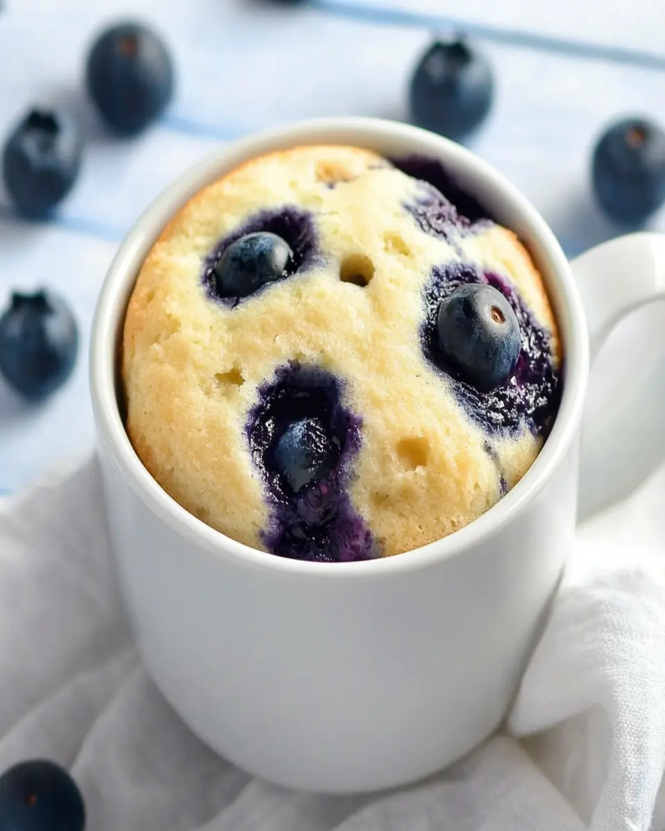 Keto Blueberry Muffin Mug Cake First Image First Image