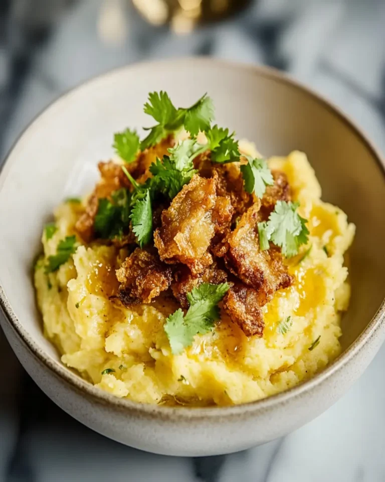 Dominican Mashed Plantains with Pork Cracklings First Image First Image