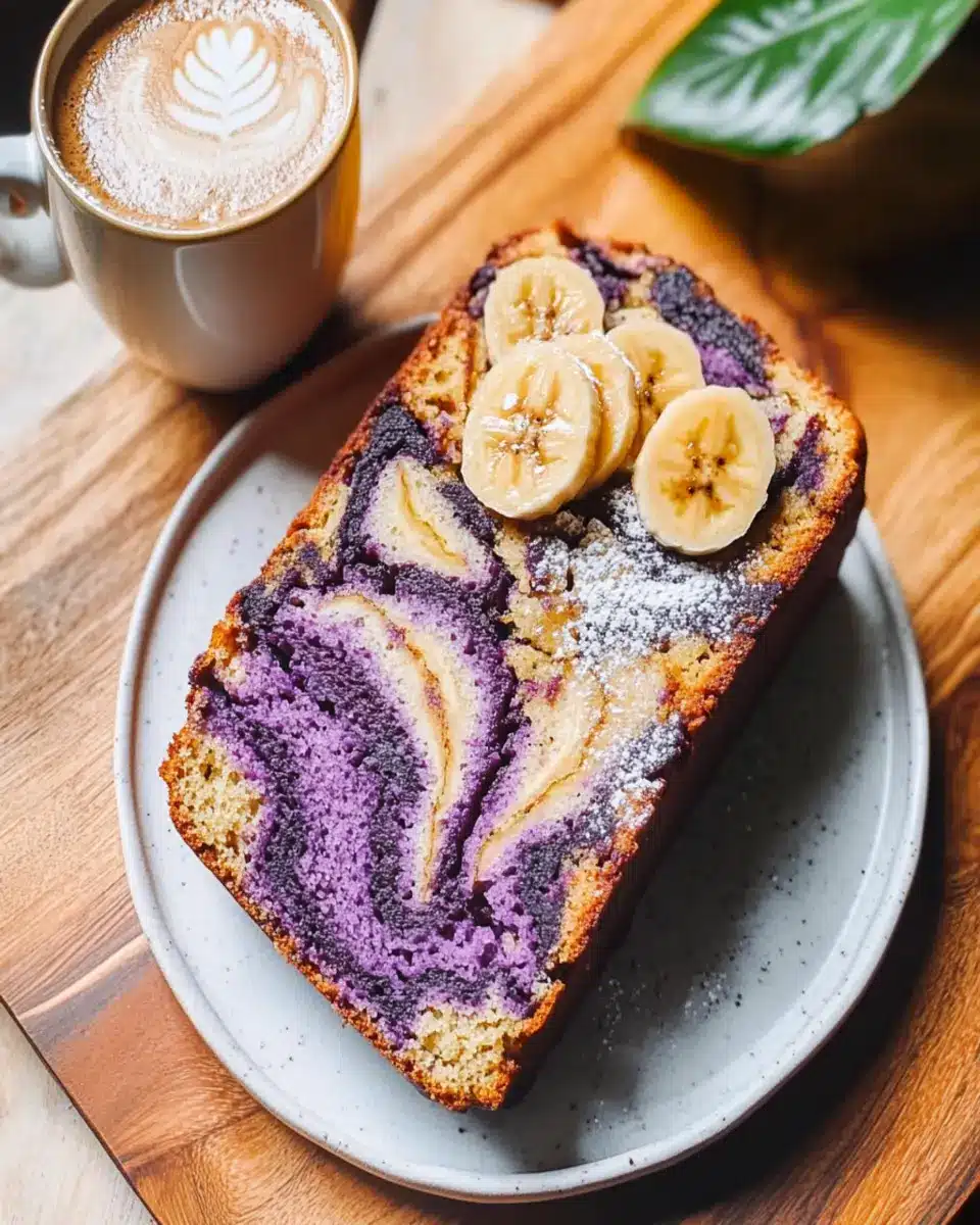 How to Make Marbled Ube Banana Bread First Image First Image