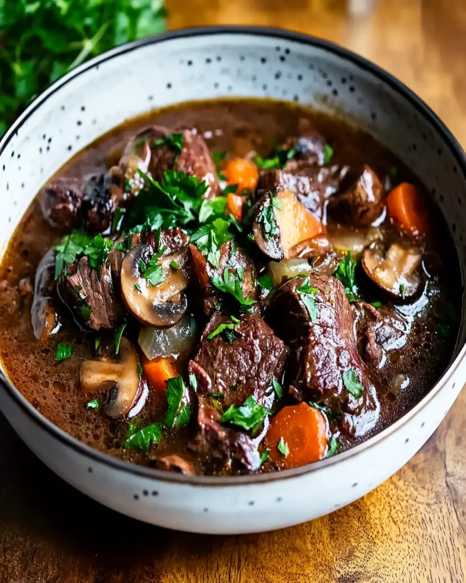 Beef Cheek Bourguignon Soup First Image First Image