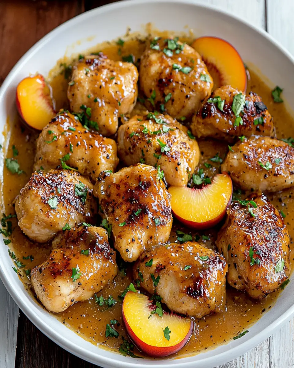 Coconut Peach Chicken First Image First Image