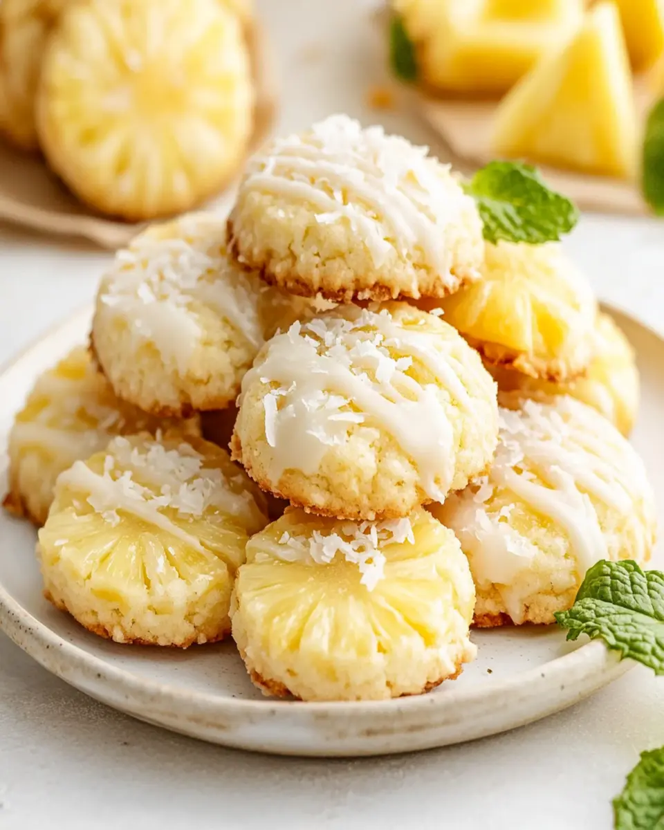 Gooey Pineapple Cookies First Image First Image