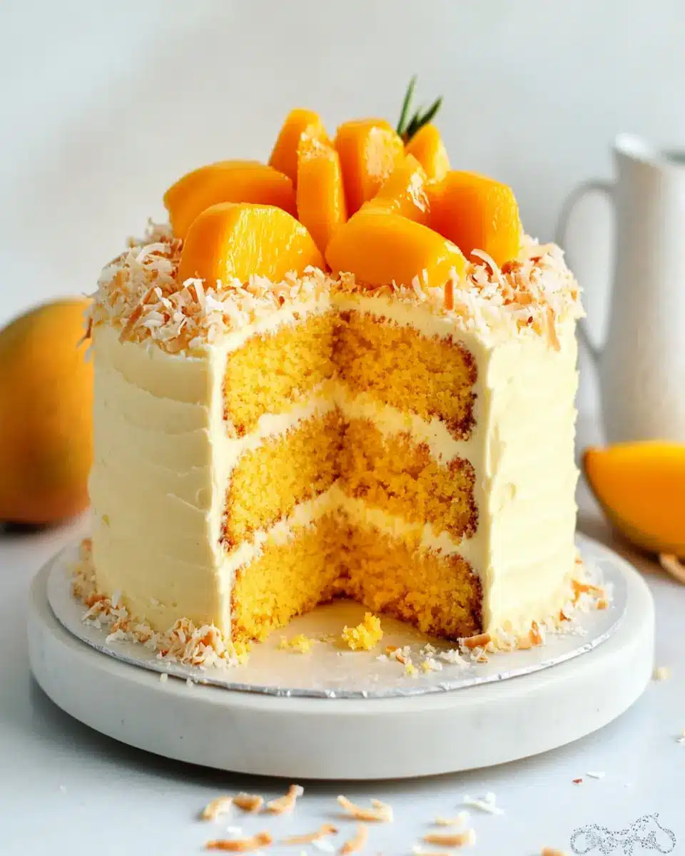 Vegan Mango Coconut Cake First Image First Image