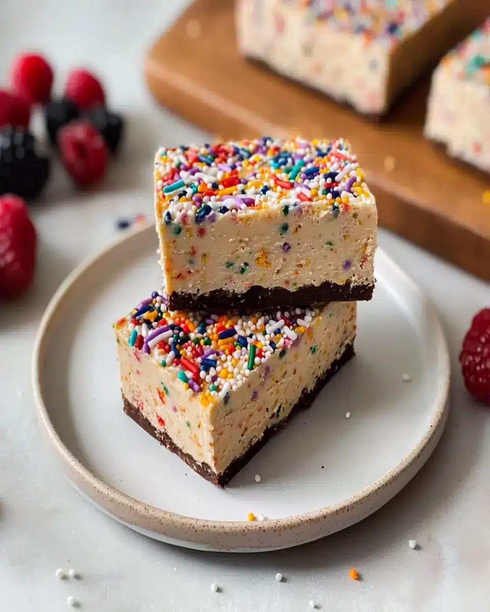 Buff Birthday Cake Protein Bars Recipe First Image First Image