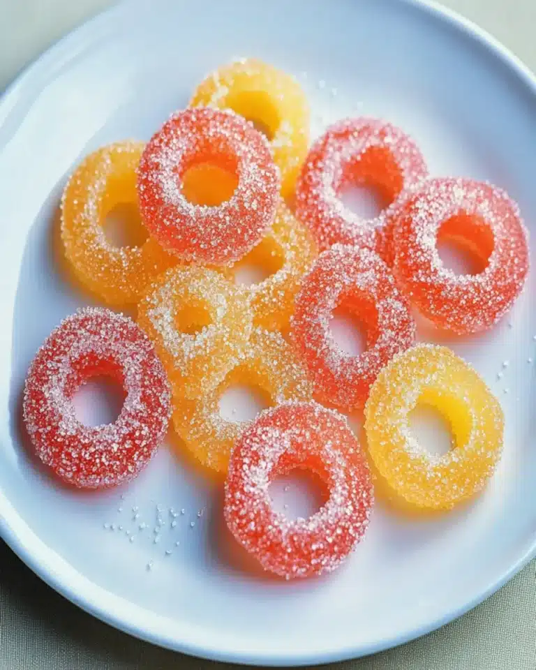 Homemade Gummy Peach Rings – No Corn Syrup! First Image First Image