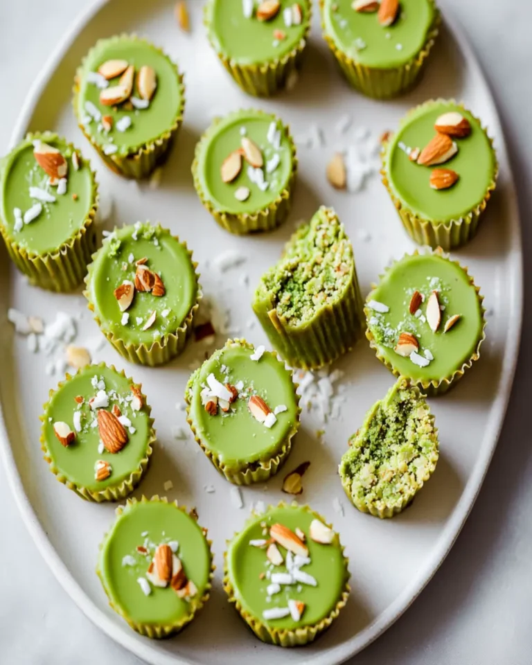 Matcha Coconut Almond Butter Cups First Image First Image
