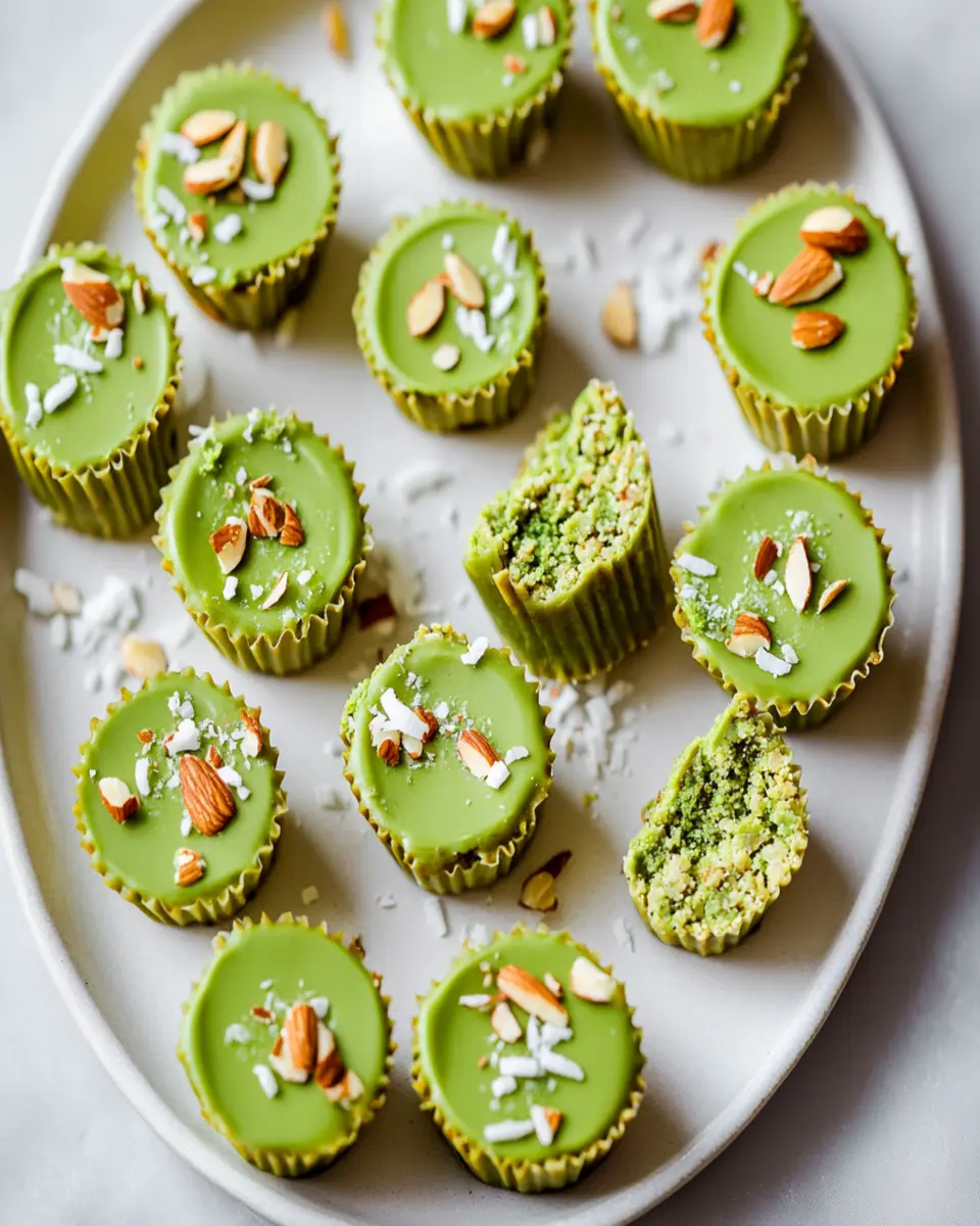 Matcha Coconut Almond Butter Cups First Image First Image