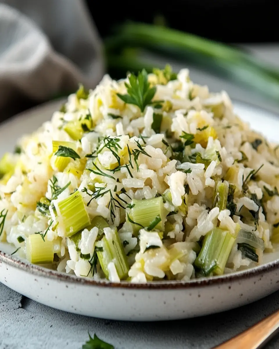 Greek Leeks with Rice First Image First Image