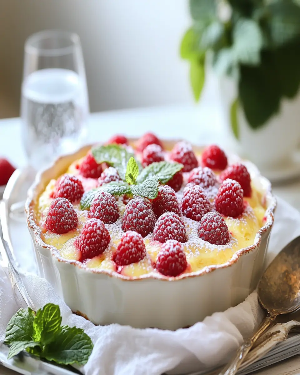 Raspberry Custard Gratin First Image First Image