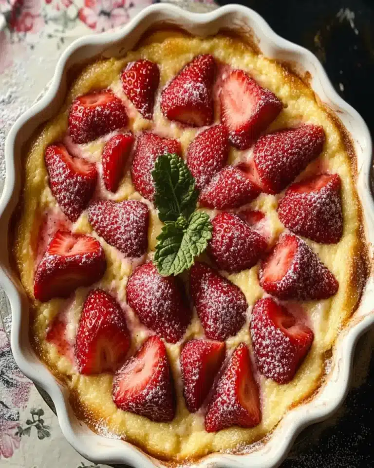 French Strawberry Flaugnarde First Image First Image