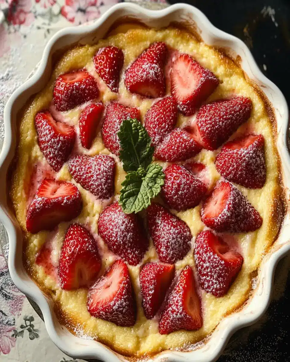 French Strawberry Flaugnarde First Image First Image
