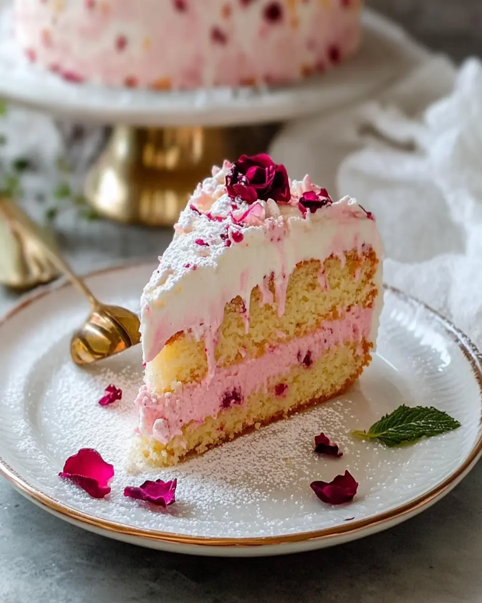 Irresistible Rose Milk Cake First Image First Image