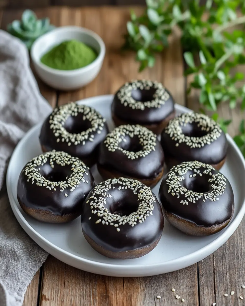 Black Sesame Mochi Donuts First Image First Image