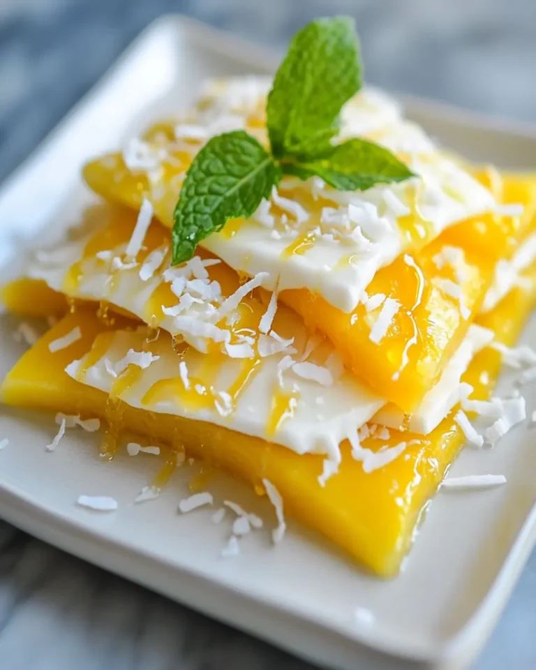 Coconut Mango Frozen Yogurt Bark First Image First Image