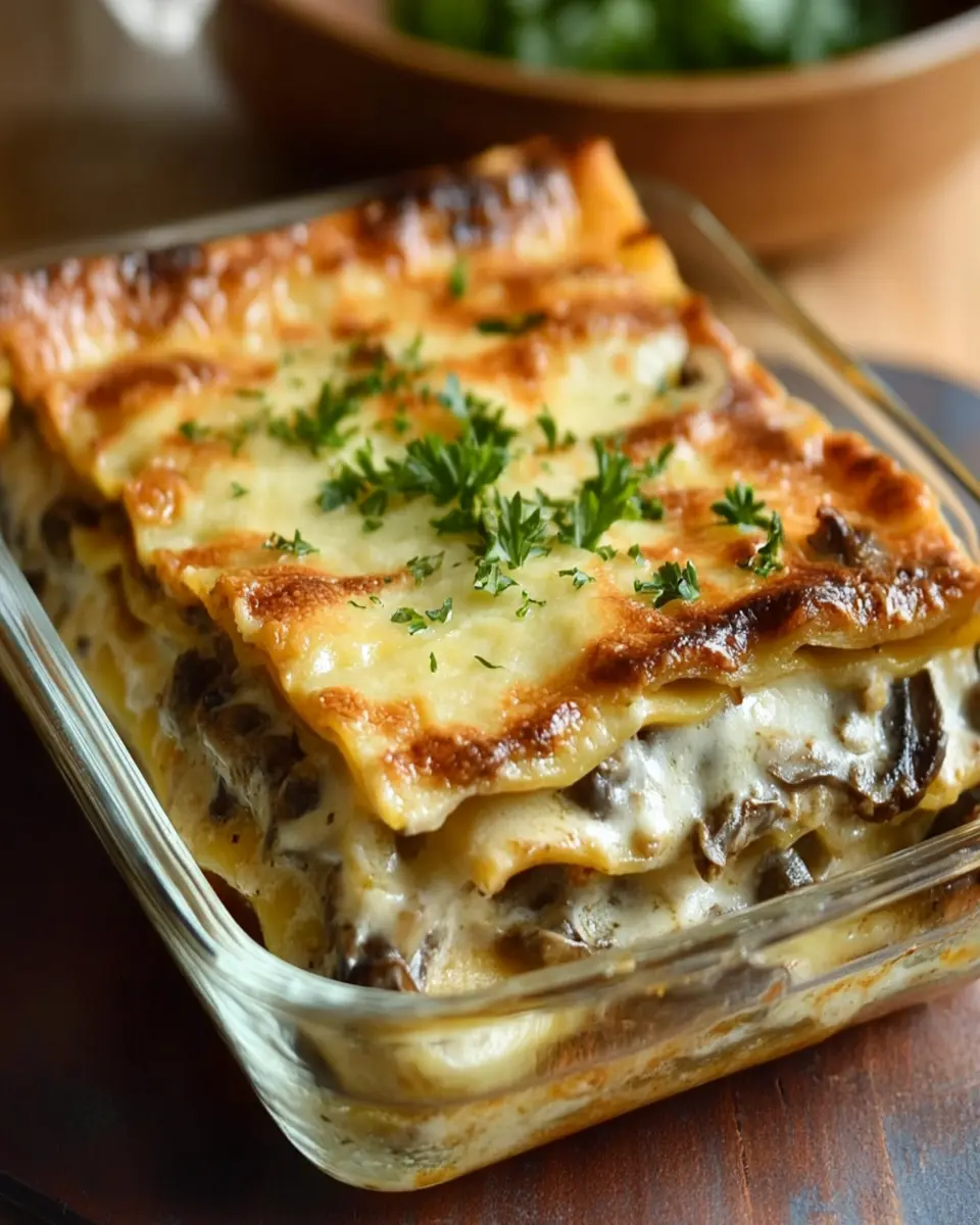 Creamy Mushroom Lasagna Meatless First Image First Image