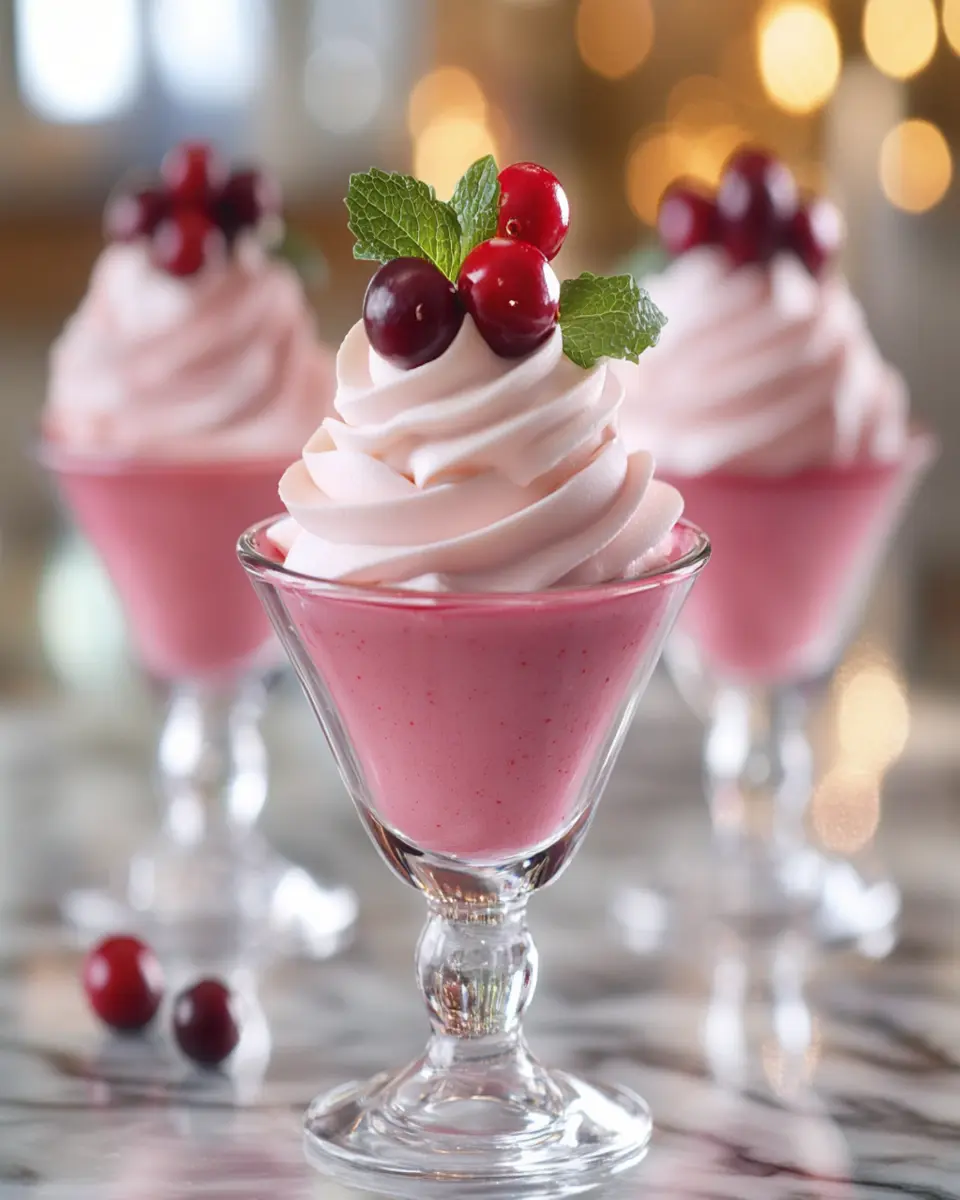 Cranberry Mousse Cups First Image First Image