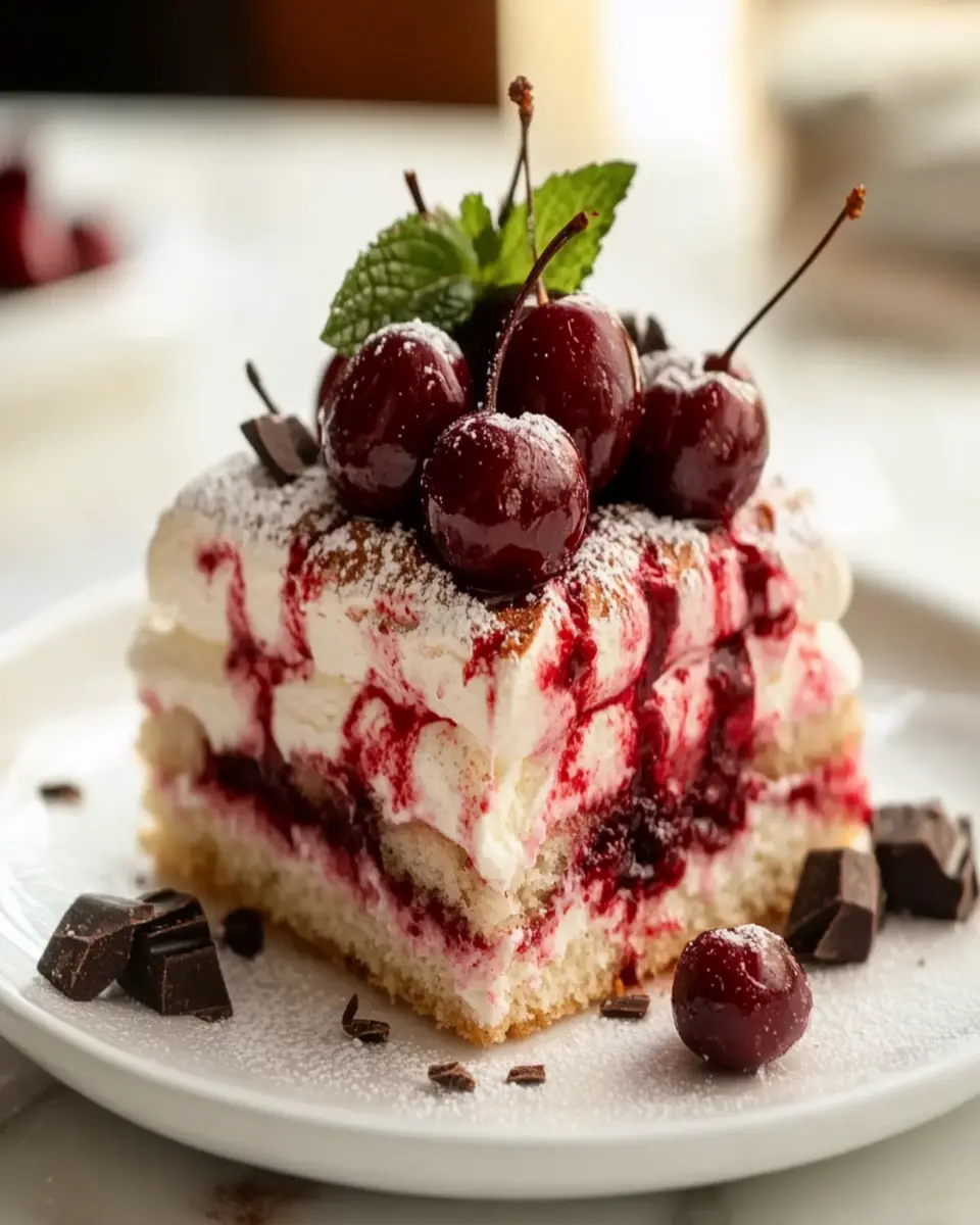 Cherry Amaretto Tiramisu First Image First Image